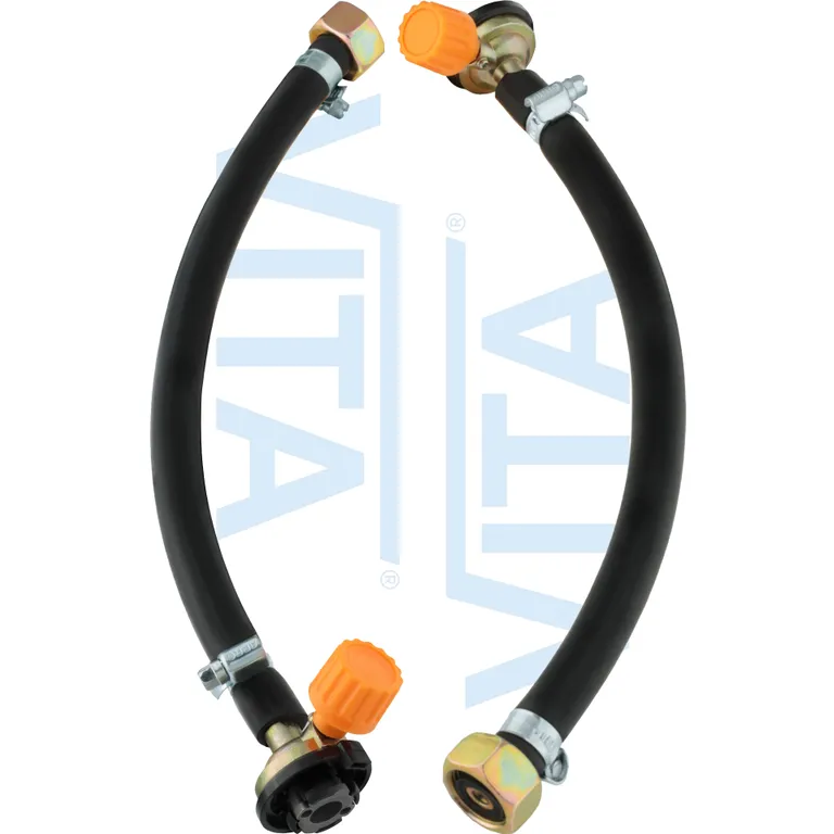 Пристрій заправний для газових балончиків 220 грамм з цанговим кріпленням, довжина 30 см на хомутах