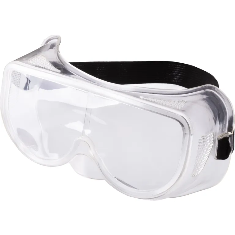 Окуляри захисні Кулібін прозорі (лінза: ПЕТФ, оправа: силікон, резинка: ширина 20 мм) VITA