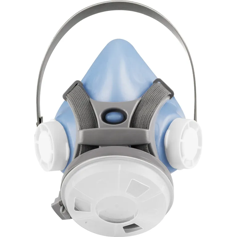 Напівмаска респіратор з 1-м аерозольним круглим фільтром P2 (N95) кріплення фільтра різьбове аналог Сталкер-1 Антоніо Маск